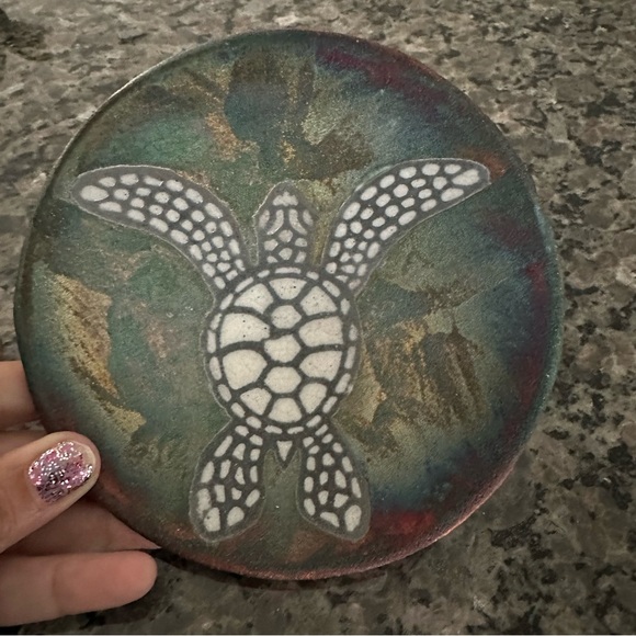 Ben Diller Signed Raku Pottery Decorative Plate - Picture 1 of 6